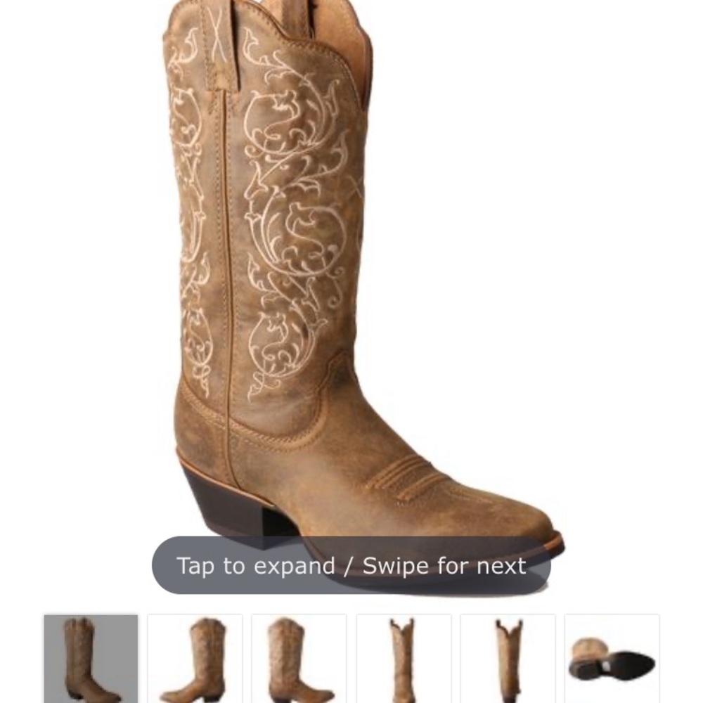 Twisted X Bomber Leather Embroidered Boots